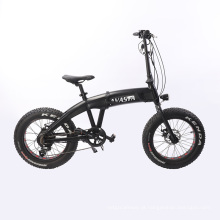 20 ′ ′ Pneu Gordura Externa Bicicleta Elétrica Dobrável de 7 Velocidades 36V 250W